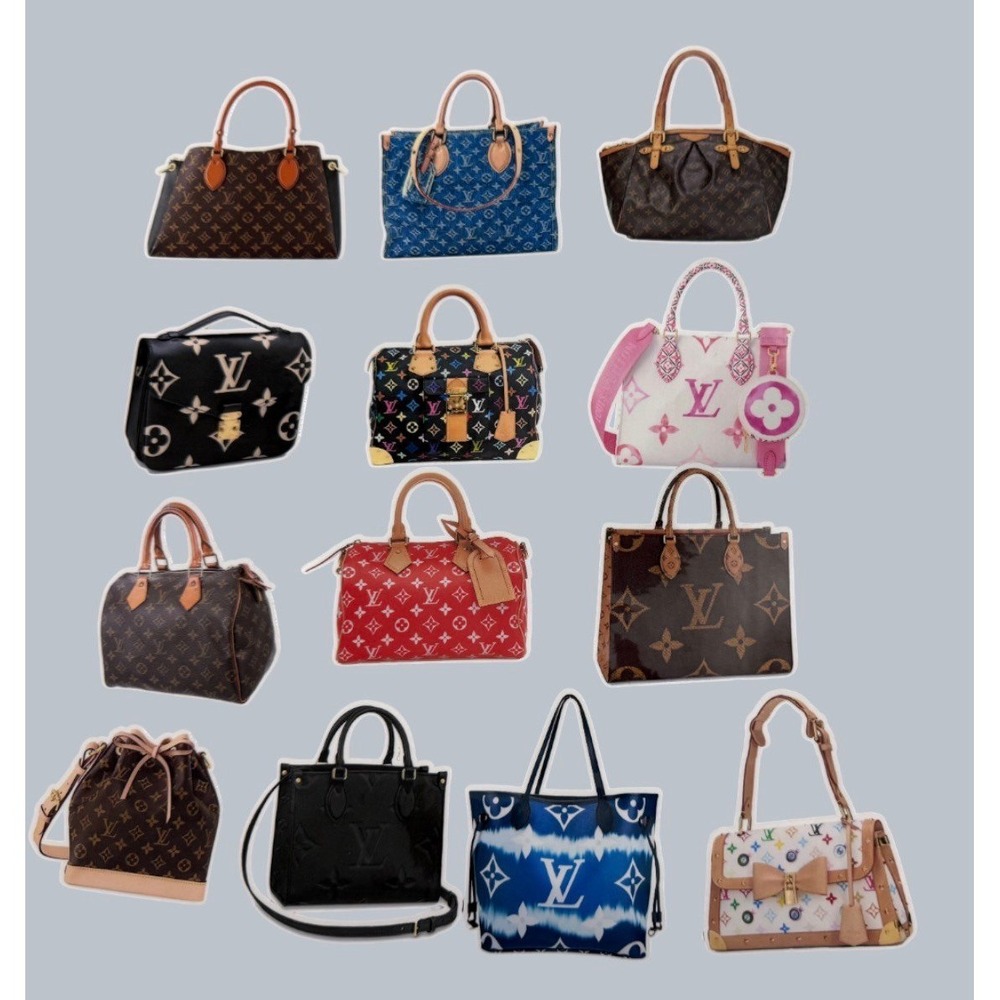 Handbag Purse Stickers Set "EL Vee" Edition 13 Individually Cut Tiny Totes